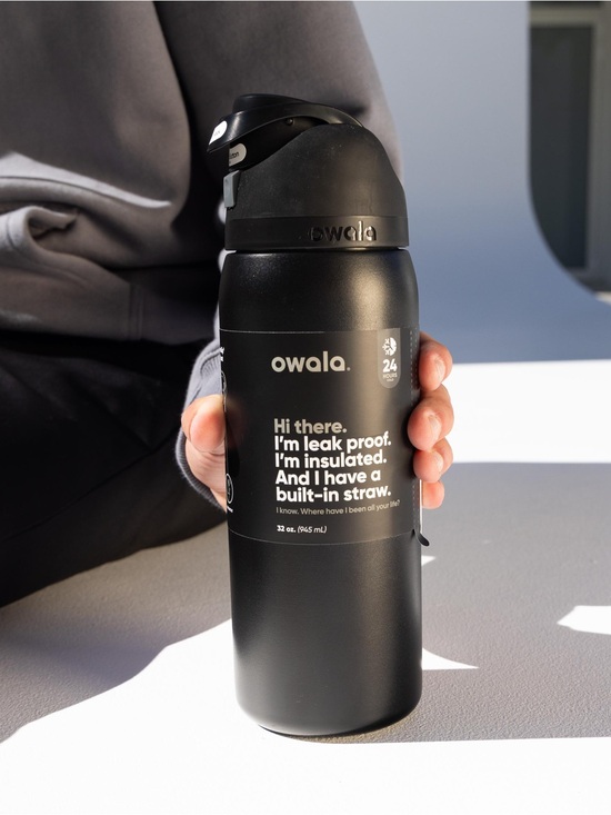 owala Other - owala Black Insulated Water Bottle Built-In Straw free sip stainless steel 32oz